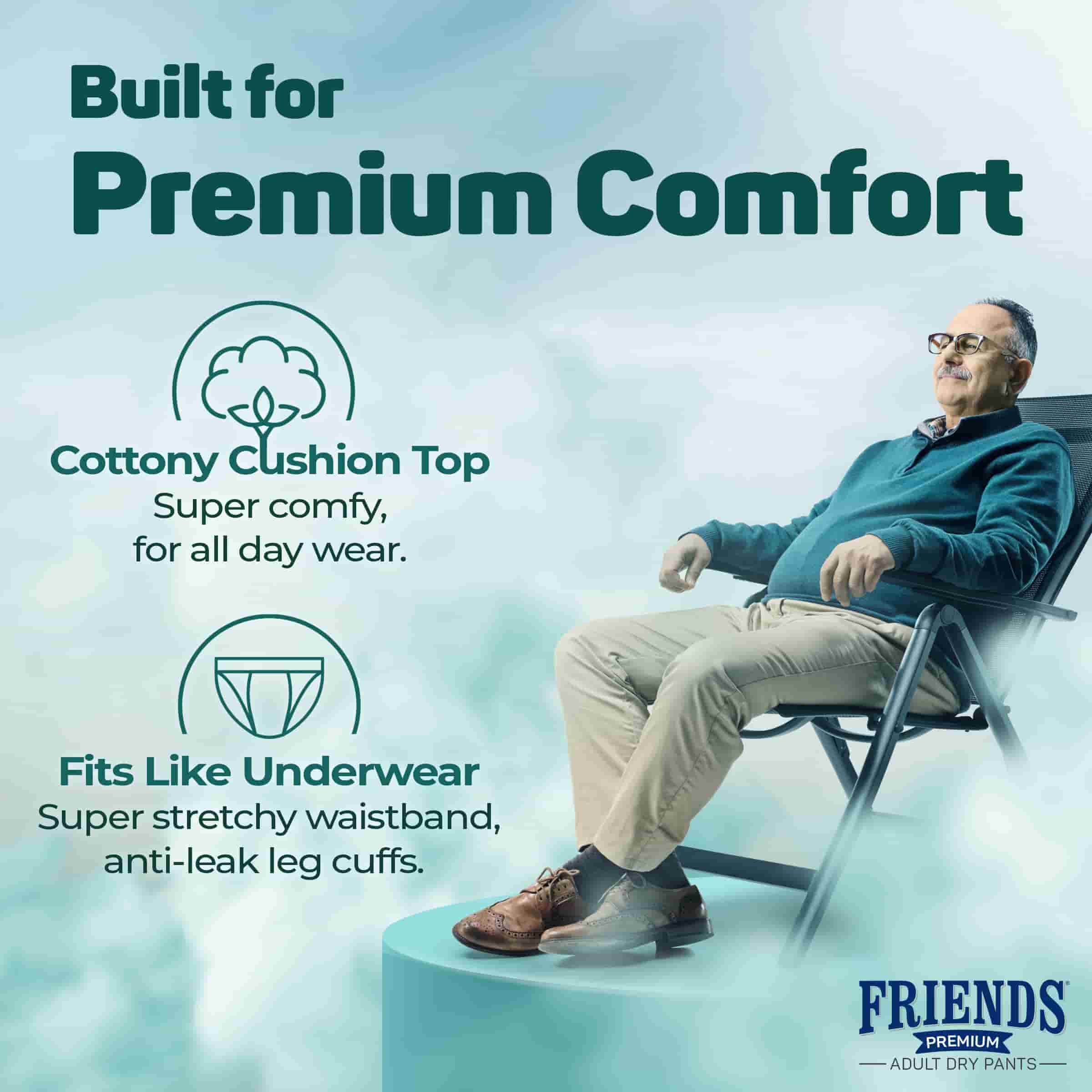 Buy Friends Premium Diapers Pants Pull Ups Medium To Large 10 Pcs