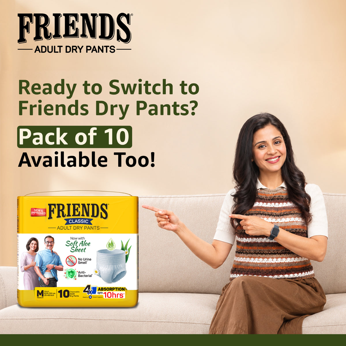 Friends Classic Adult Dry Pants (Pack of 2)
