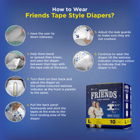 Friends Overnight Tape-Style Adult Diapers
