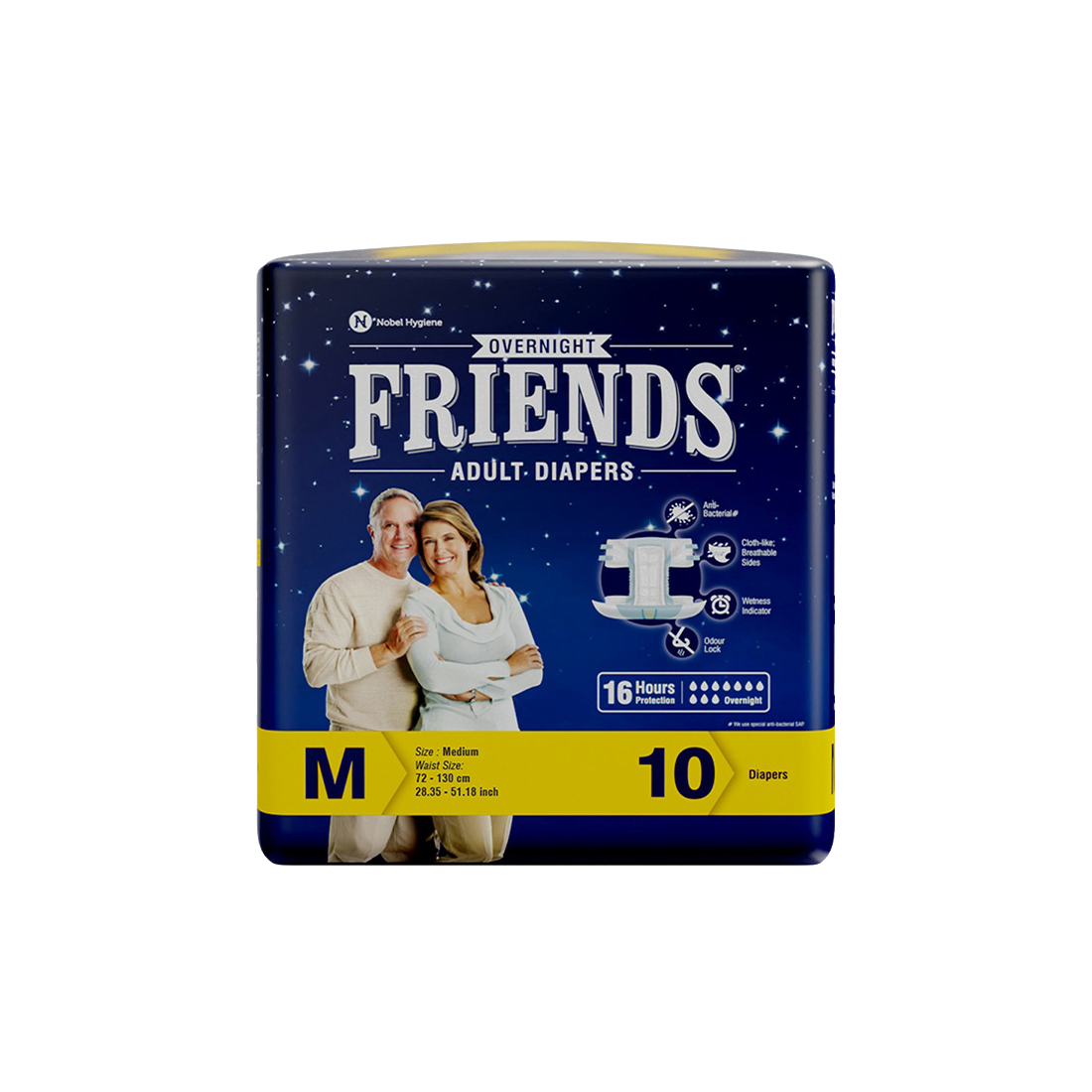 Friends Overnight Tape-Style Adult Diapers