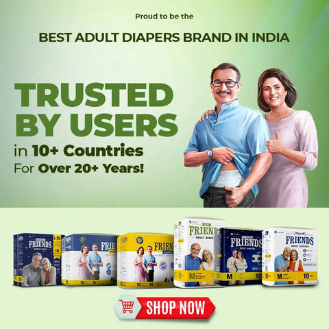 Friends Premium Adult Dry Pants Large: Buy packet of 10 diapers at best  price in India | 1mg