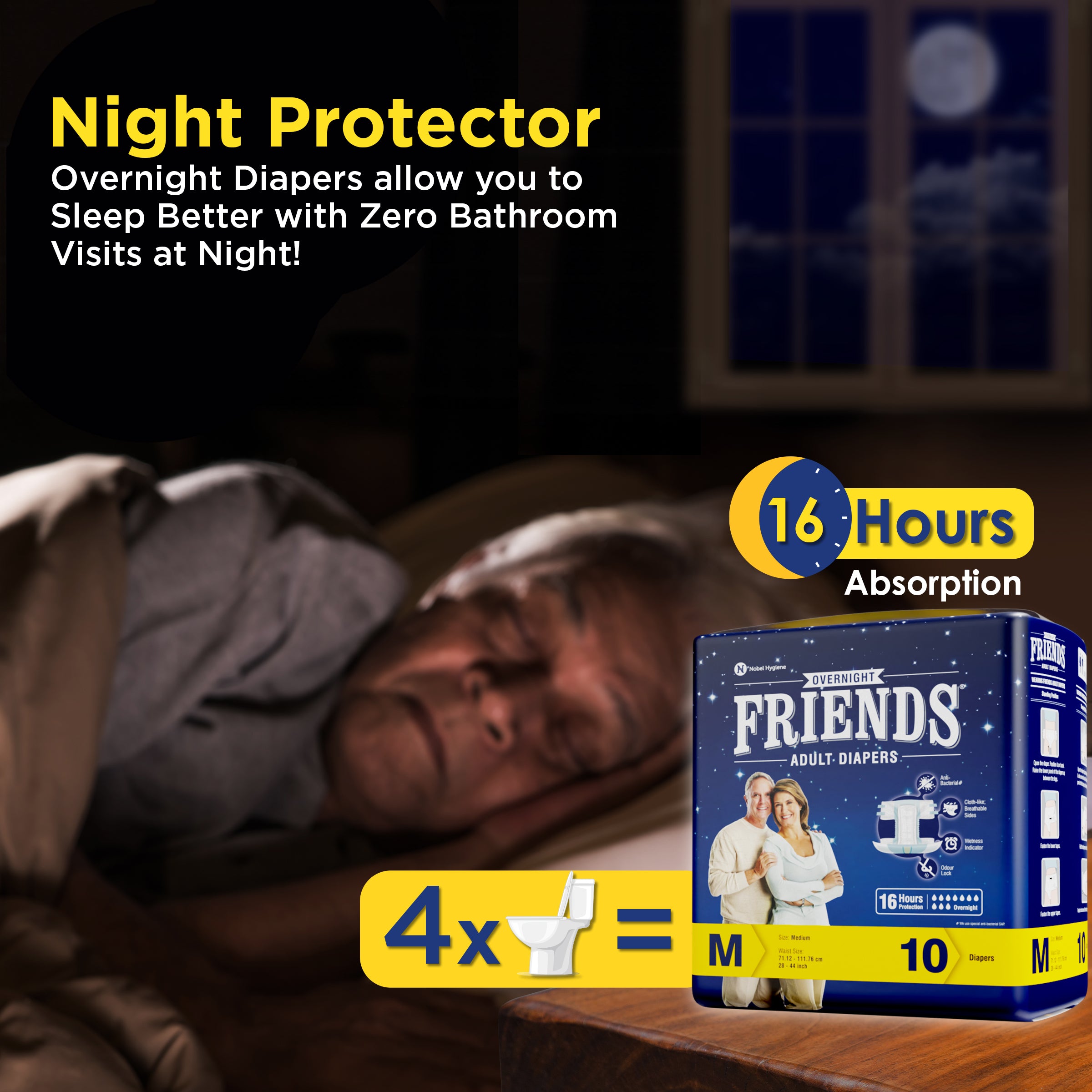 Friends Overnight Adult Diapers