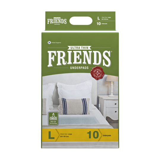 friends underpads medium and large size